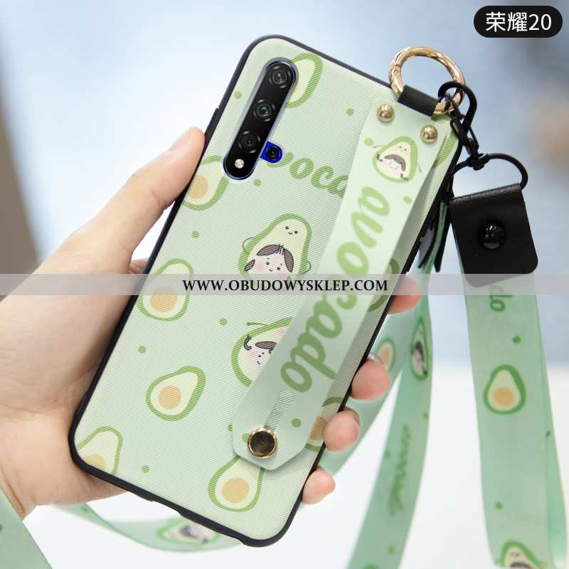 Etui Honor 20 Kreatywne Ochraniacz Anti-fall, Futerał Honor 20 Trendy Nubuku Zielone