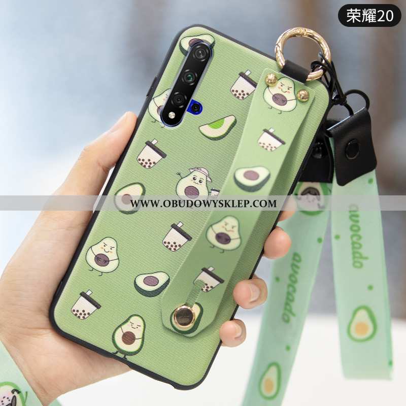 Etui Honor 20 Kreatywne Ochraniacz Anti-fall, Futerał Honor 20 Trendy Nubuku Zielone