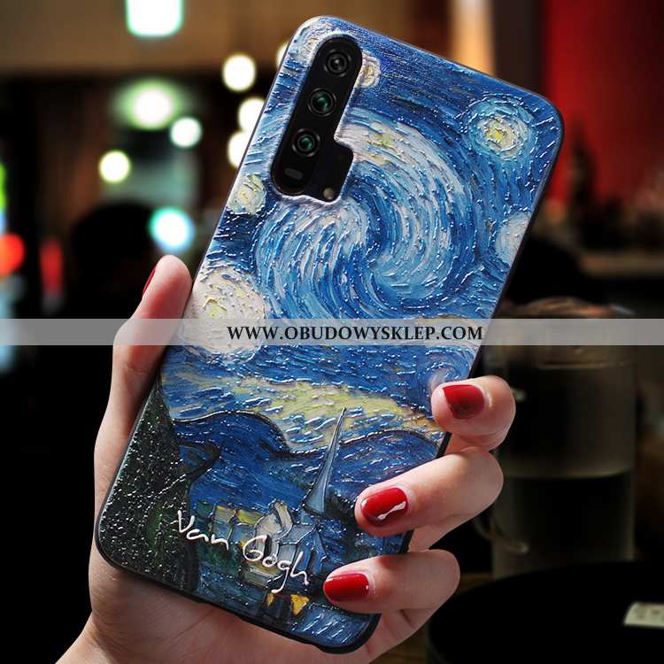 Etui Honor 20 Pro Osobowość Telefon Komórkowy Nubuku, Futerał Honor 20 Pro Kreatywne Niebieska