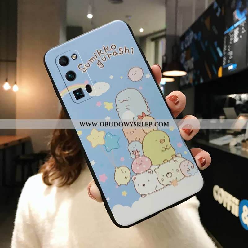 Etui Honor 30 Pro Silikonowe Anti-fall Etui, Futerał Honor 30 Pro Nubuku Kreskówka Niebieska