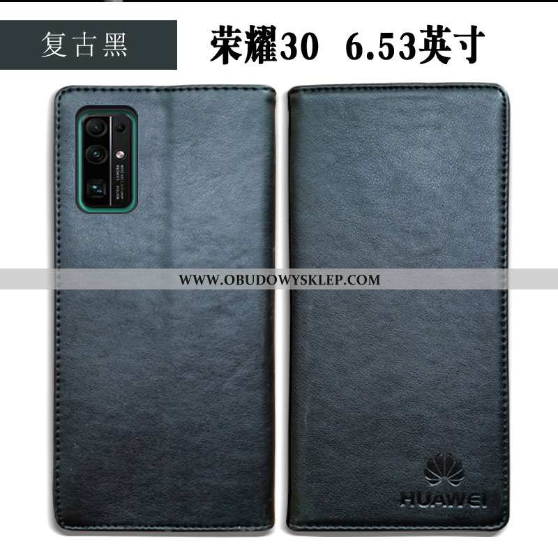 Etui Honor 30 Skórzane Proste Telefon Komórkowy, Futerał Honor 30 Prawdziwa Skóra All Inclusive Gran