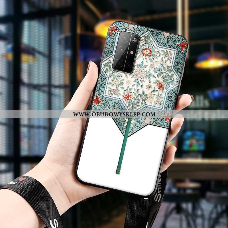Etui Honor 30s Ochraniacz Chiński Styl Silikonowe, Futerał Honor 30s Wiszące Ozdoby Niebieska