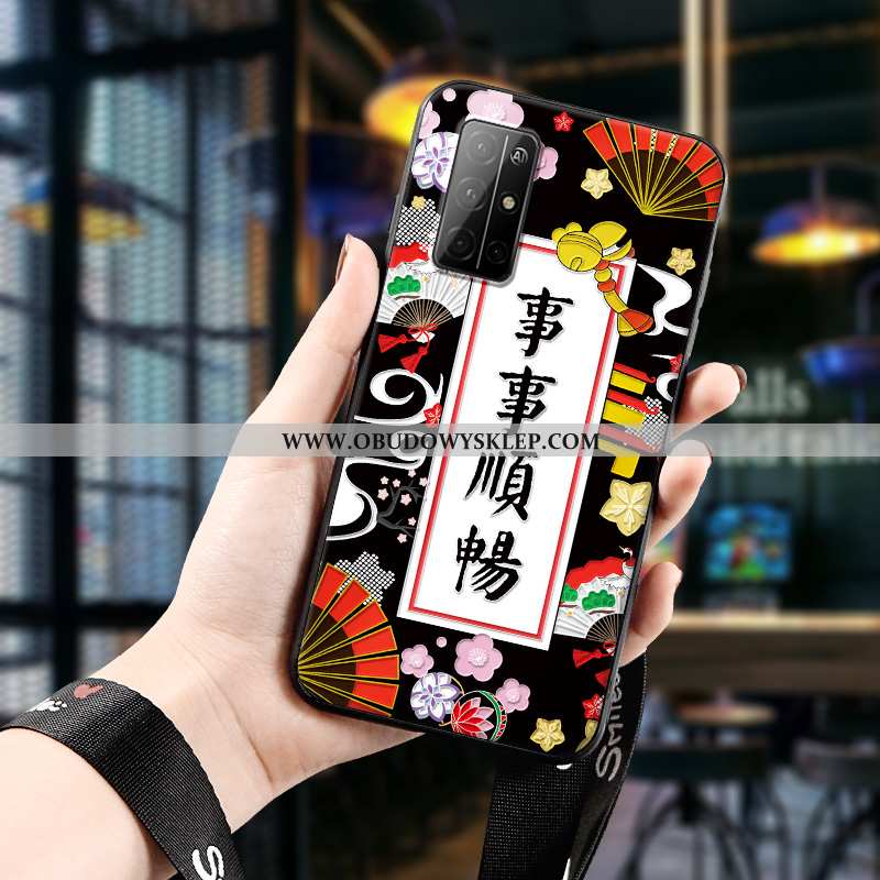 Etui Honor 30s Silikonowe Sztuka Anti-fall, Futerał Honor 30s Ochraniacz Telefon Komórkowy Czerwona