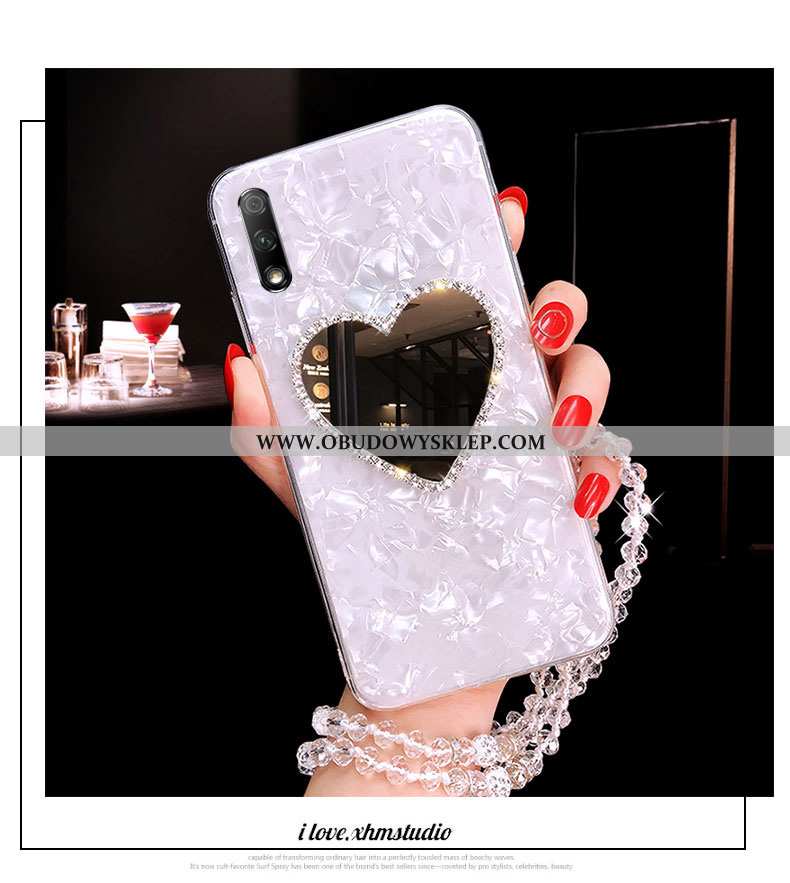 Etui Honor 9x Miękki Futerał Różowe, Honor 9x Silikonowe Z Kryształkami Rozowa