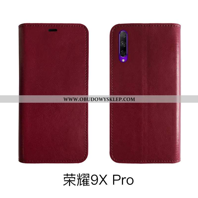 Etui Honor 9x Pro Vintage Biznes Czarny, Futerał Honor 9x Pro Cienkie Czarna