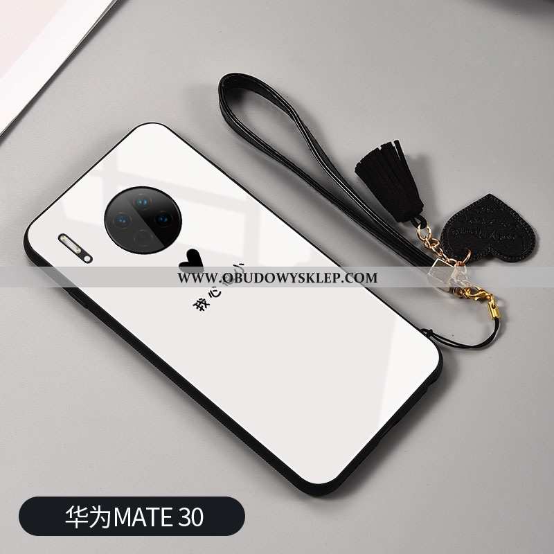 Etui Huawei Mate 30 Szkło Zakochani Lustro, Futerał Huawei Mate 30 Moda Ochraniacz Czarna