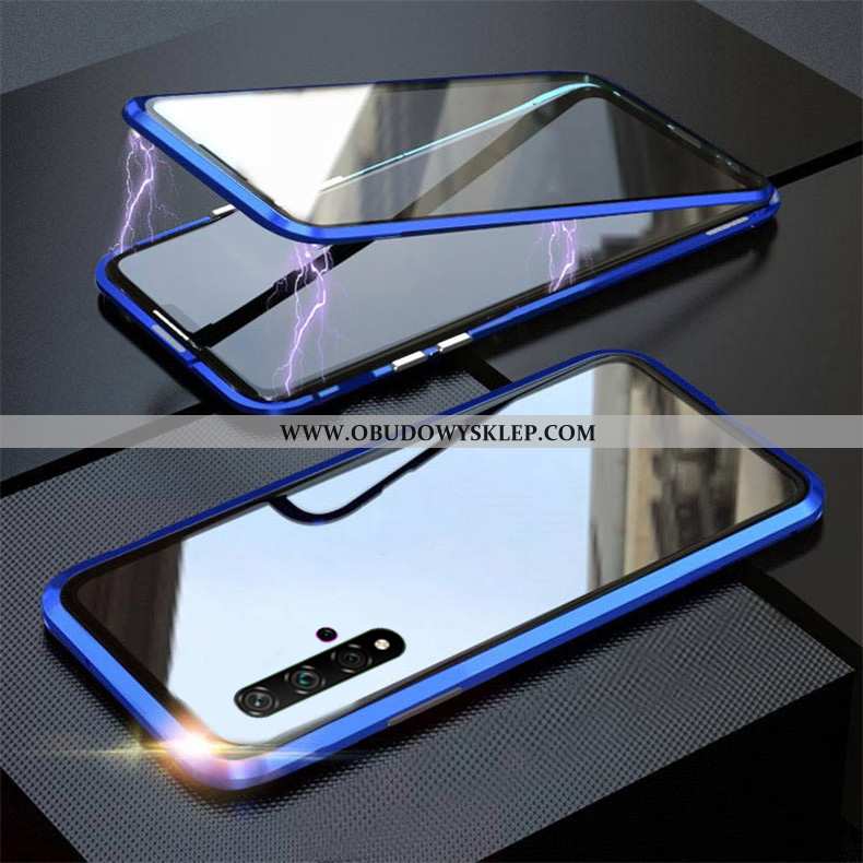 Etui Huawei Nova 5t Ochraniacz Magnetyzm, Futerał Huawei Nova 5t Szkło Telefon Komórkowy Czerwona