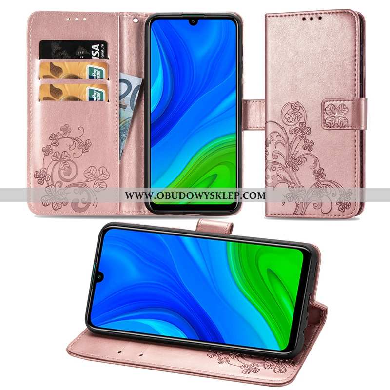 Etui Huawei P Smart 2020 Ochraniacz Różowe Etui, Futerał Huawei P Smart 2020 Skórzane Rozowa