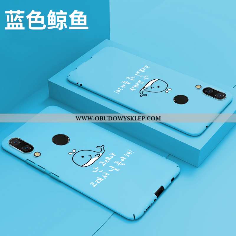 Etui Huawei P Smart+ Osobowość Trudno Kreskówka, Futerał Huawei P Smart+ Kreatywne Trendy Niebieska