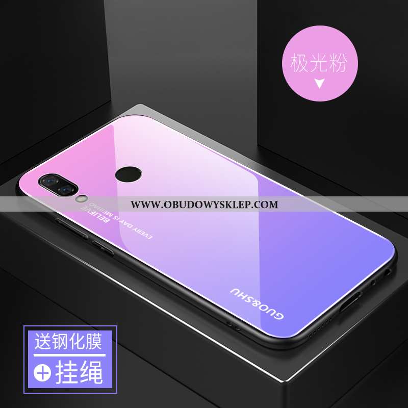 Etui Huawei P Smart+ Trendy Proste, Futerał Huawei P Smart+ Silikonowe Lustro Czerwona