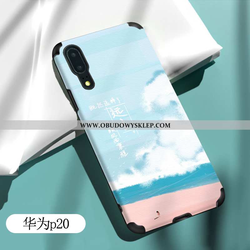 Etui Huawei P20 Silikonowe Futerał Trendy, Huawei P20 Piękny Anti-fall Zielone