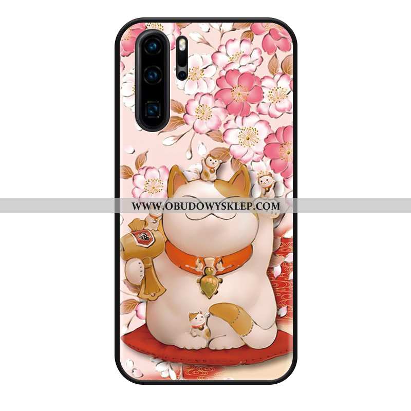 Etui Huawei P30 Pro Osobowość Silikonowe Trendy, Futerał Huawei P30 Pro Kreatywne Kotek Czerwona
