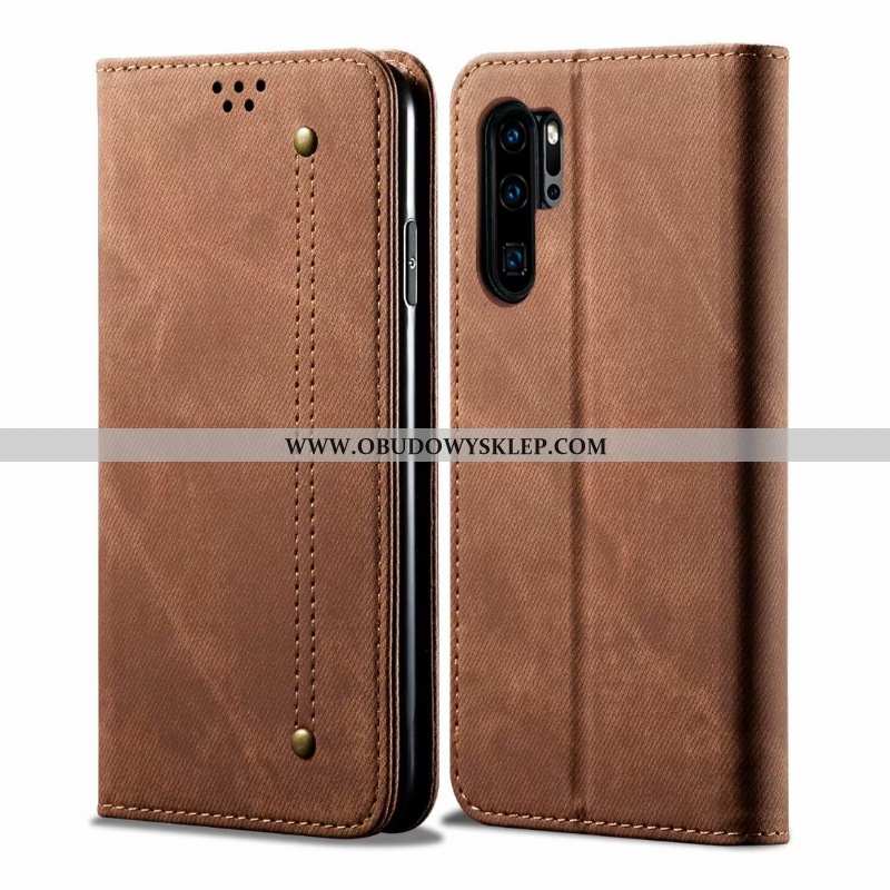 Etui Huawei P30 Pro Skórzane Futerał Telefon Komórkowy, Huawei P30 Pro Ochraniacz Klapa Kawowy