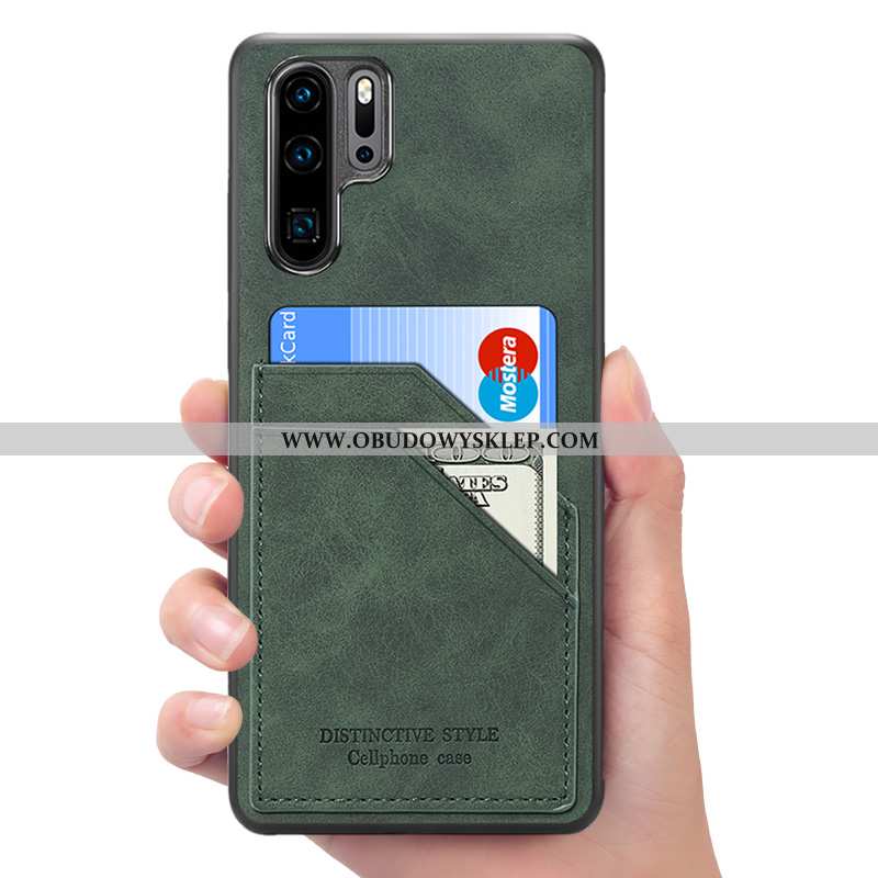 Etui Huawei P30 Pro Skórzane Telefon Komórkowy Futerał, Futerał Huawei P30 Pro Portfel Czerwona