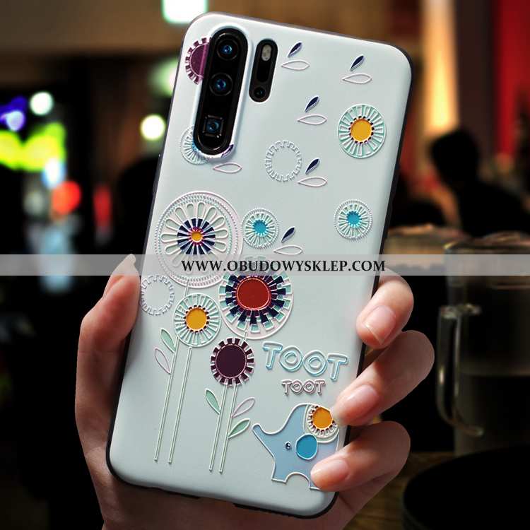 Etui Huawei P30 Pro Trendy Nubuku Anti-fall, Futerał Huawei P30 Pro Super Kreskówka Zielone