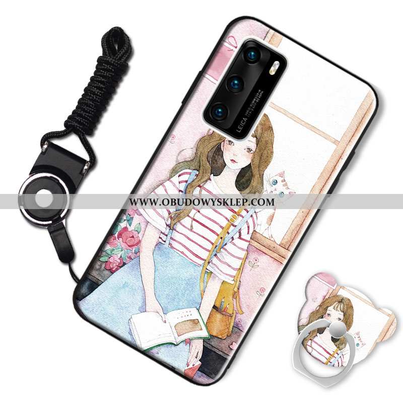Etui Huawei P40 Kreskówka Telefon Komórkowy Futerał, Futerał Huawei P40 Piękny Miękki Bordowa