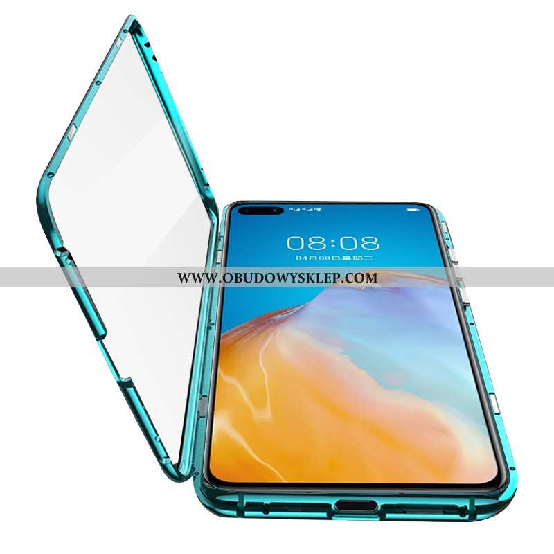 Etui Huawei P40 Metal Telefon Komórkowy Etui, Futerał Huawei P40 Ochraniacz Zielone
