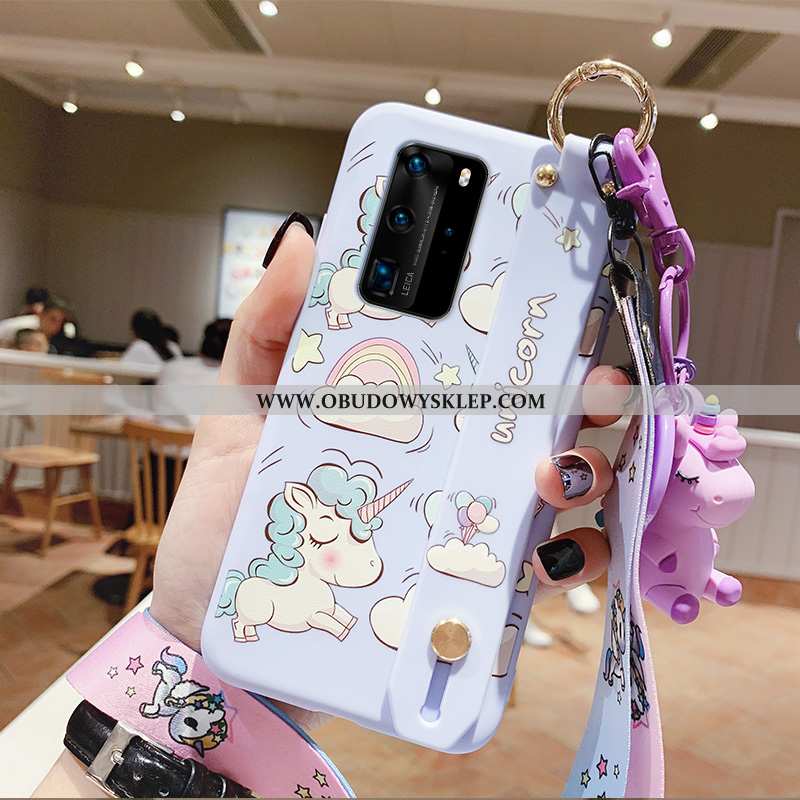 Etui Huawei P40 Osobowość Anti-fall Etui, Futerał Huawei P40 Kreatywne Serce Rozowa
