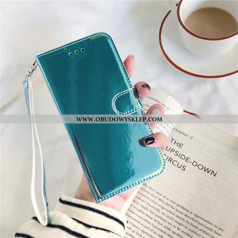 Etui Huawei Y6 2020 Miękki Telefon Komórkowy, Futerał Huawei Y6 2020 Skórzane Lustro Rozowa