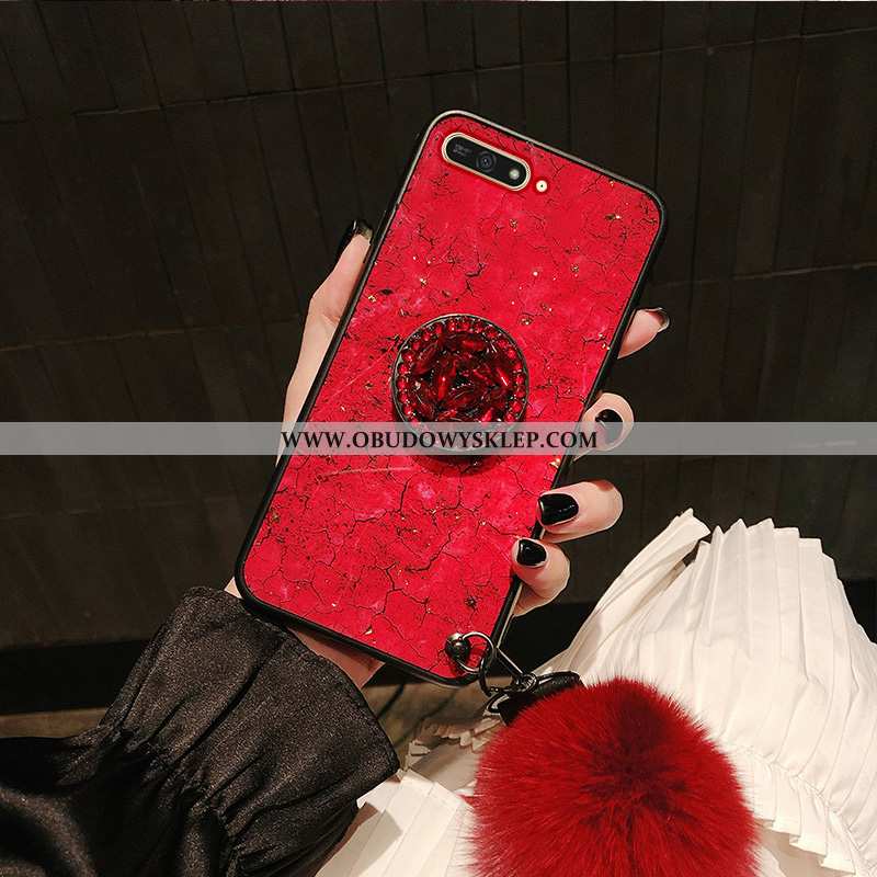 Etui Huawei Y6 2020 Ochraniacz 2020 Anti-fall, Futerał Huawei Y6 2020 Moda Telefon Komórkowy Czerwon