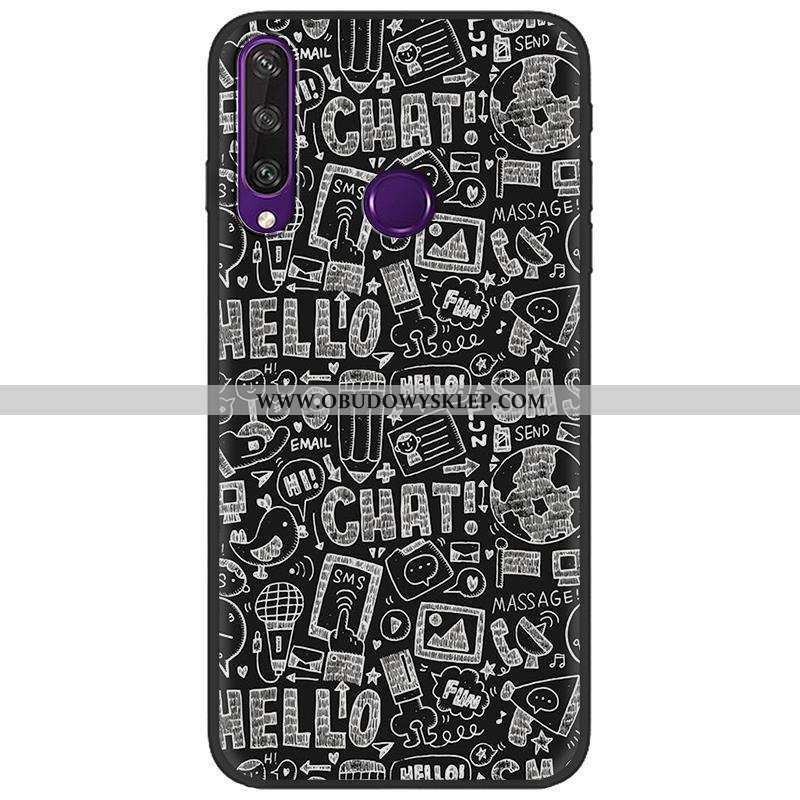 Etui Huawei Y6p Nubuku Ochraniacz Kolor, Futerał Huawei Y6p Kreatywne Czarny Zielone