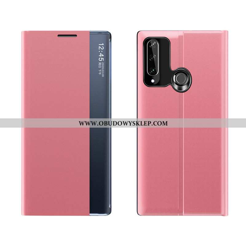 Etui Huawei Y6p Skórzane Wysoki Koniec Biznes, Futerał Huawei Y6p Ochraniacz All Inclusive Niebieska