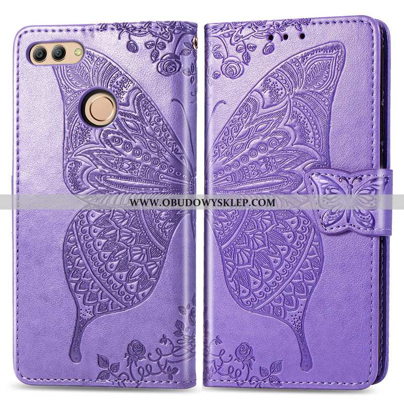Etui Huawei Y7 2020 Ochraniacz Relief Skóra, Futerał Huawei Y7 2020 Skórzane 2020 Czerwona