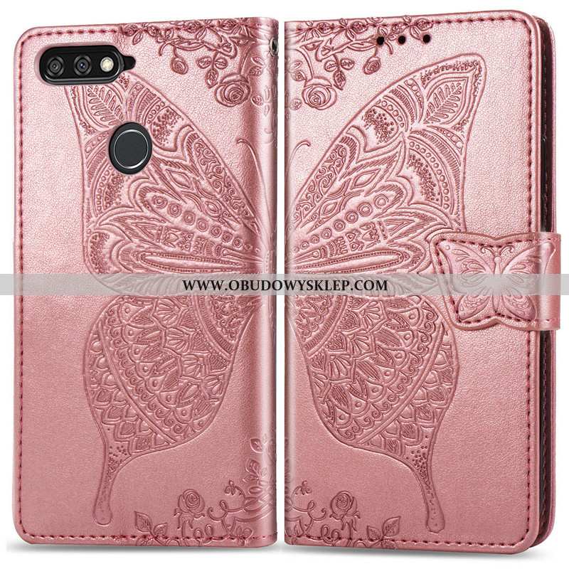 Etui Huawei Y7 2020 Wiszące Ozdoby Relief Futerał, Futerał Huawei Y7 2020 Relief Skórzane Fioletowy