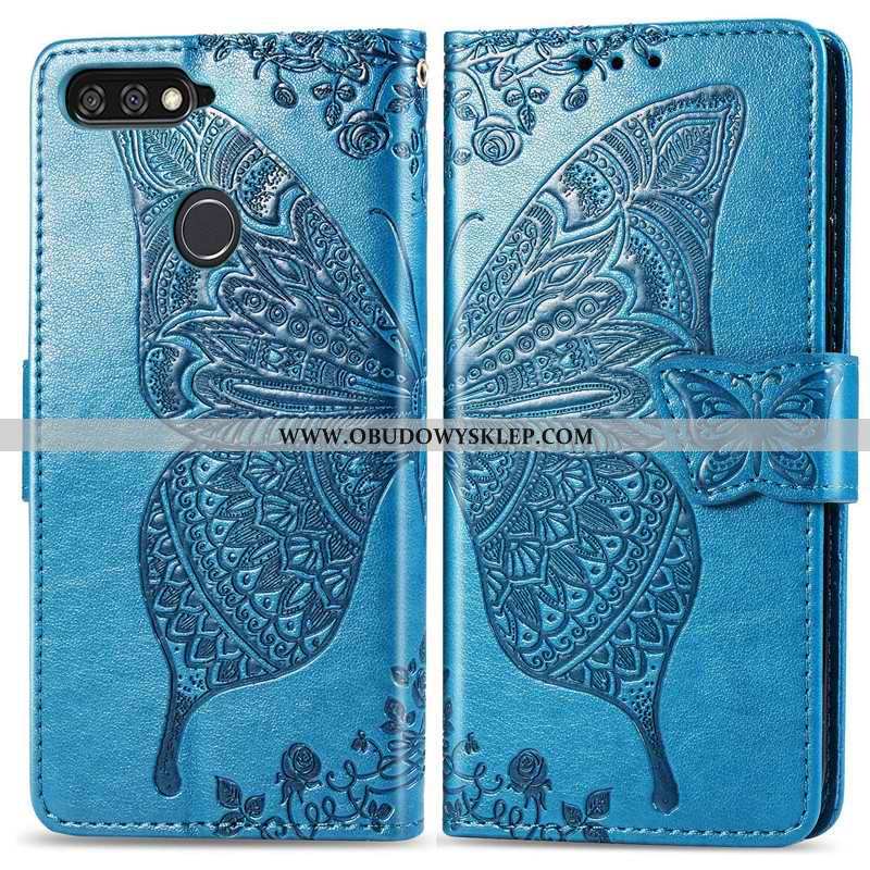 Etui Huawei Y7 2020 Wiszące Ozdoby Relief Futerał, Futerał Huawei Y7 2020 Relief Skórzane Fioletowy