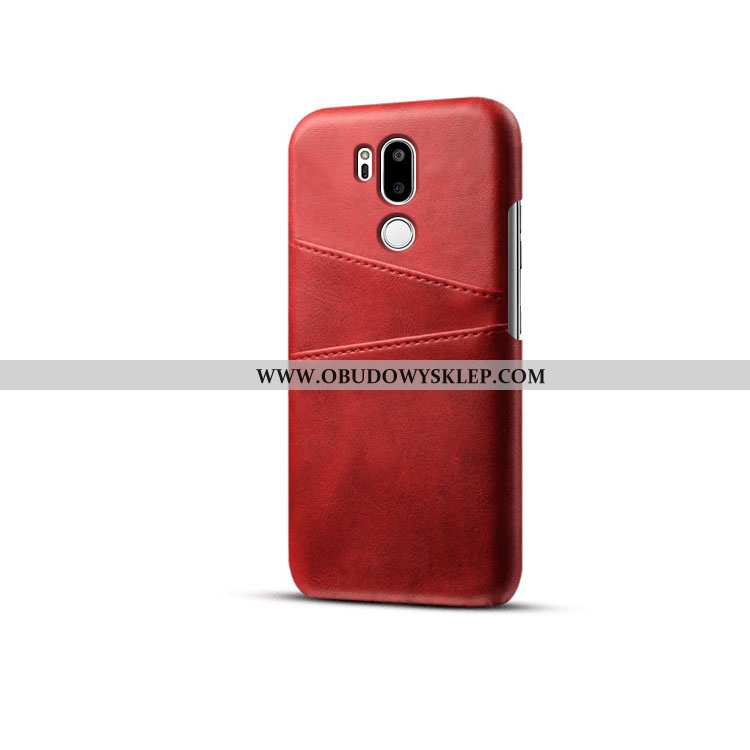 Etui Lg G7 Thinq Skóra Biznes Ochraniacz, Futerał Lg G7 Thinq Trendy Karta Czarna