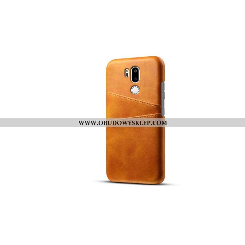 Etui Lg G7 Thinq Skóra Biznes Ochraniacz, Futerał Lg G7 Thinq Trendy Karta Czarna
