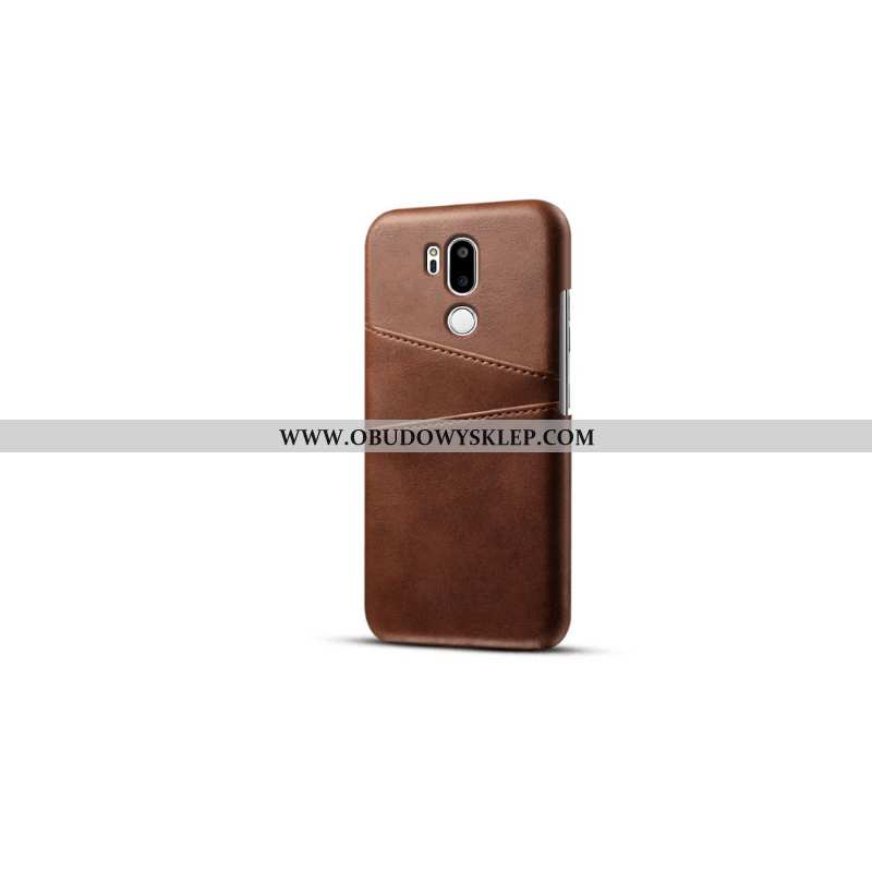 Etui Lg G7 Thinq Skóra Biznes Ochraniacz, Futerał Lg G7 Thinq Trendy Karta Czarna