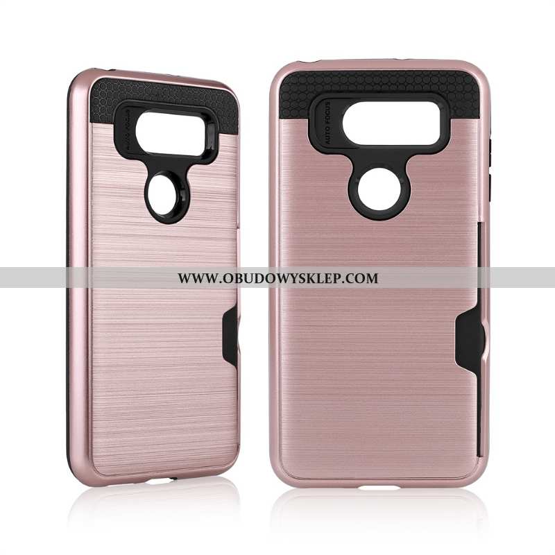 Etui Lg V30 Ochraniacz Jedwab Karta, Futerał Lg V30 Telefon Komórkowy Rozowa
