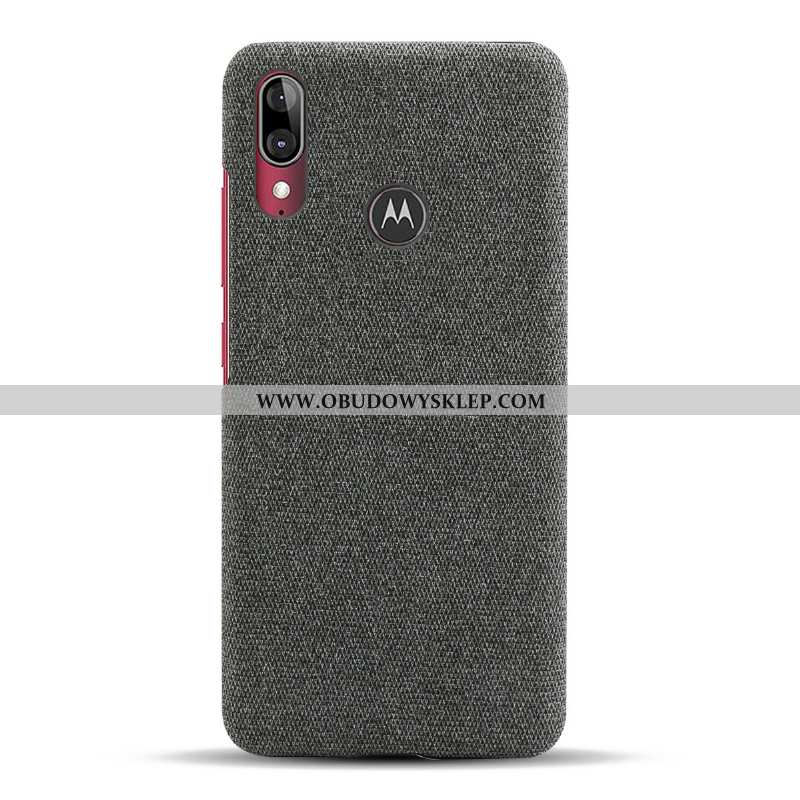 Etui Moto E6 Plus Ochraniacz Telefon Komórkowy Anti-fall, Futerał Moto E6 Plus Cienkie Płótno Czerwo