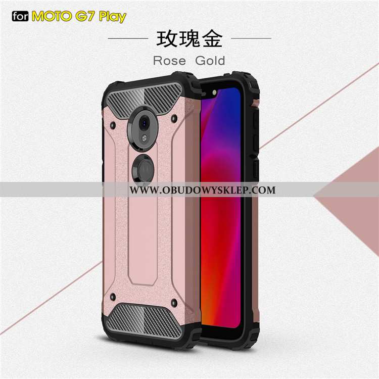 Etui Moto G7 Play Ochraniacz All Inclusive Anti-fall, Futerał Moto G7 Play Czerwony Czerwona