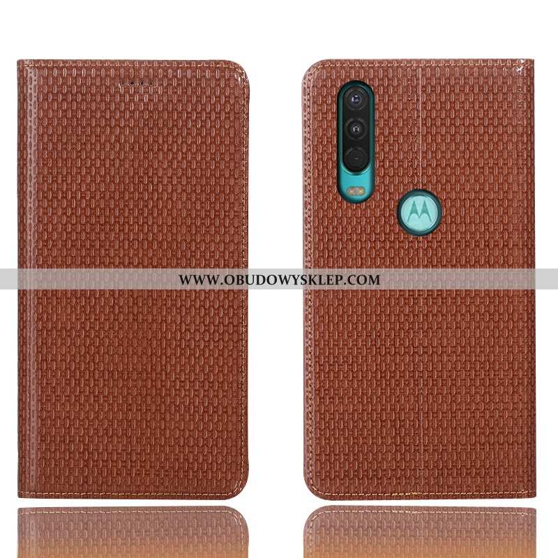 Etui Motorola One Action Skórzane Telefon Komórkowy All Inclusive, Futerał Motorola One Action Ochra