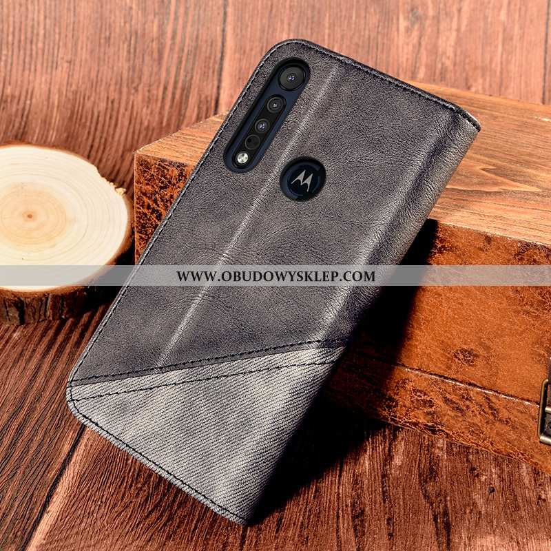 Etui Motorola One Macro Ochraniacz Telefon Komórkowy Anti-fall, Futerał Motorola One Macro Skórzane 
