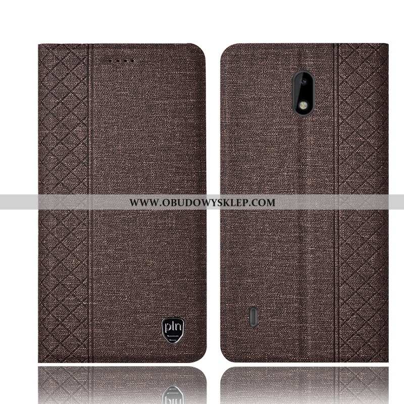 Etui Nokia 2.2 Skórzane Anti-fall, Futerał Nokia 2.2 Ochraniacz Telefon Komórkowy Kawowy