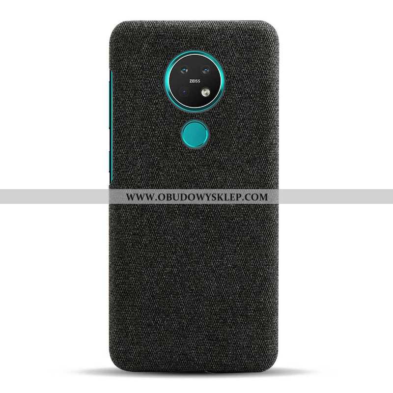 Etui Nokia 6.2 Cienkie Szary Etui, Futerał Nokia 6.2 Ochraniacz Płótno Szara