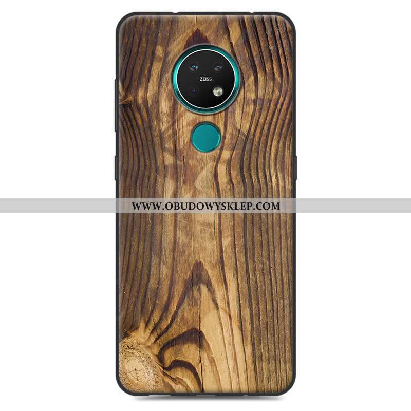 Etui Nokia 7.2 Drewniany Futerał Telefon Komórkowy, Nokia 7.2 Miękki Kreatywne Biała