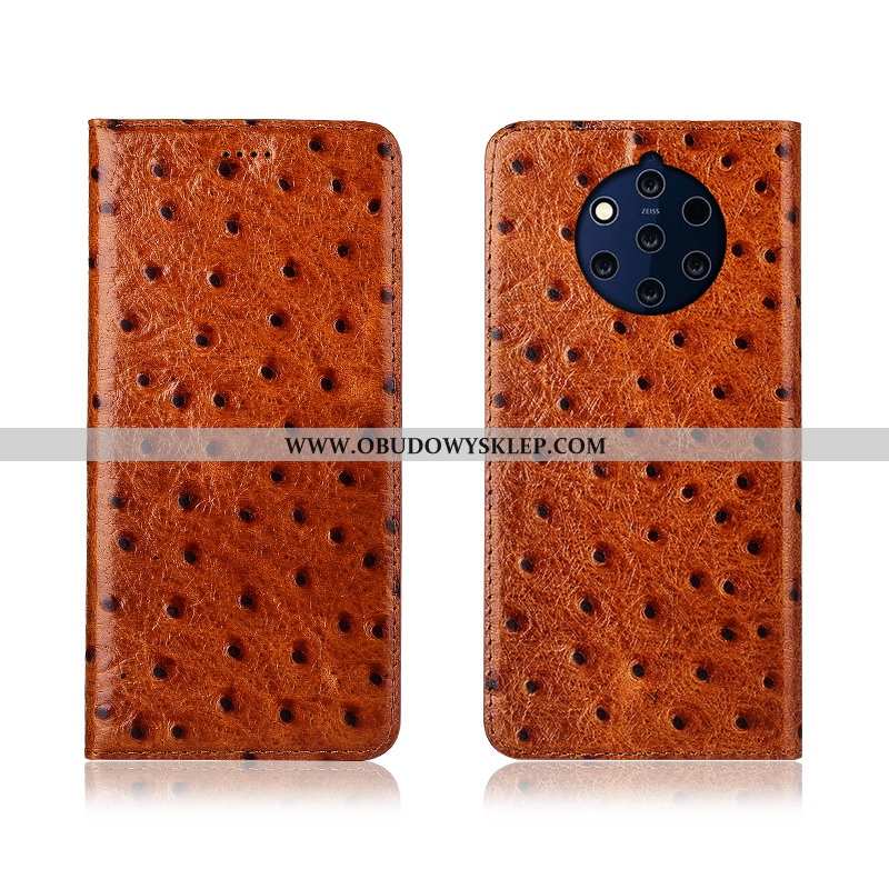 Etui Nokia 9 Pureview Ochraniacz Silikonowe, Futerał Nokia 9 Pureview Skórzane Klapa Bordowa