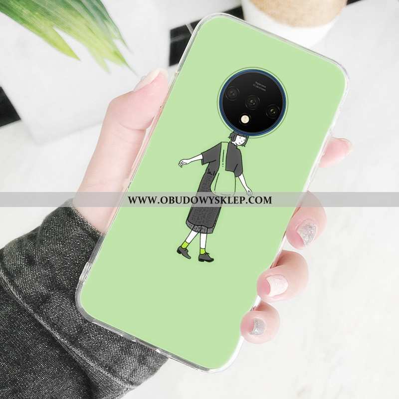Etui Oneplus 7t Ochraniacz Kreskówka, Futerał Oneplus 7t Przezroczysty Czerwony Czerwona