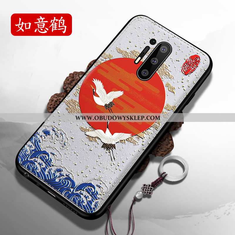 Etui Oneplus 8 Pro Relief All Inclusive Miękki, Futerał Oneplus 8 Pro Trendy Nowy Granatowy