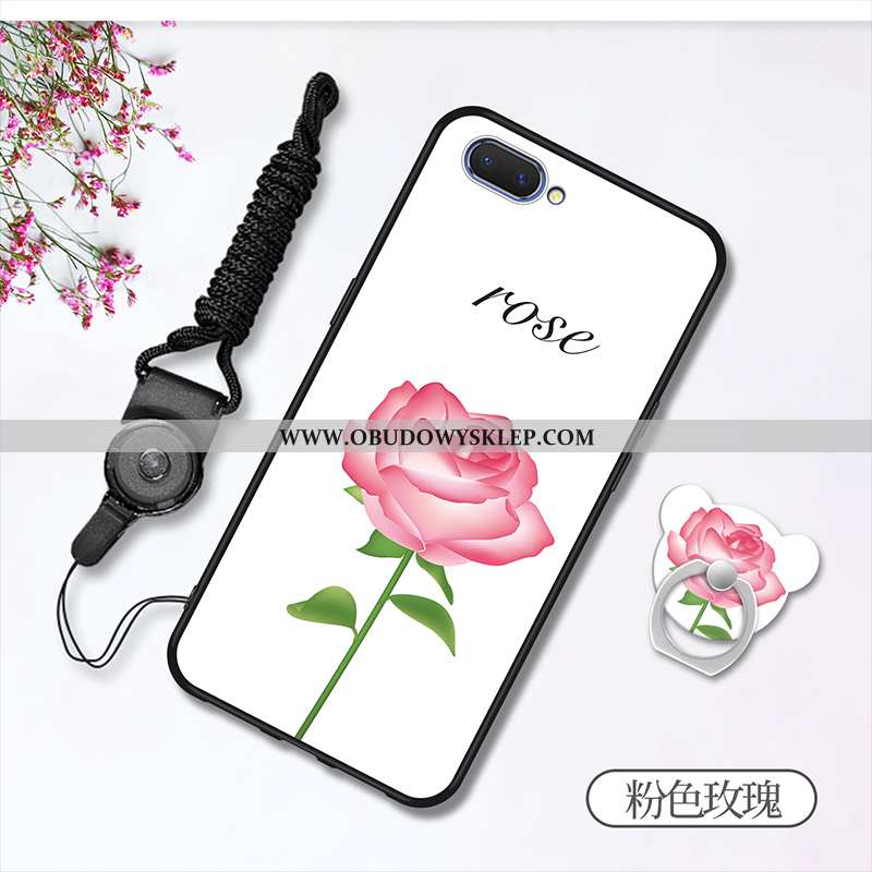 Etui Oppo A5 Trendy Anti-fall Wiszące Ozdoby, Futerał Oppo A5 Miękki Biała