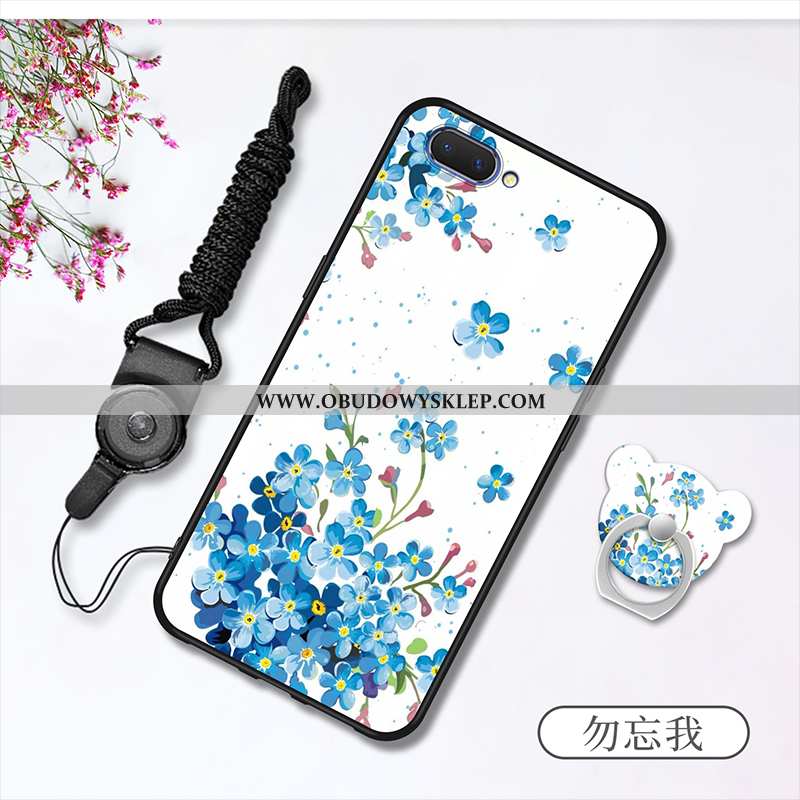 Etui Oppo A5 Trendy Anti-fall Wiszące Ozdoby, Futerał Oppo A5 Miękki Biała