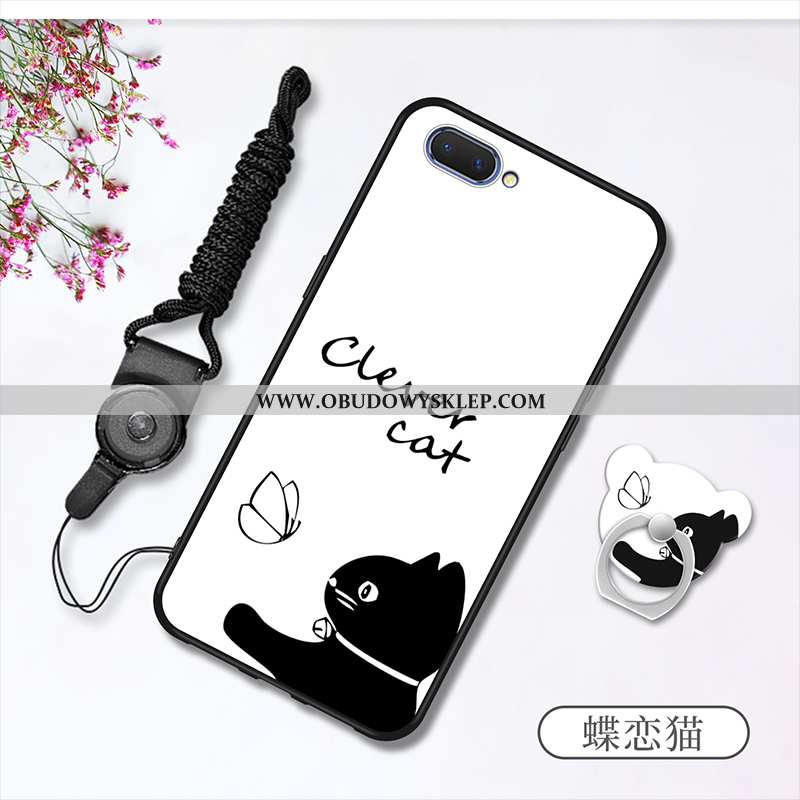 Etui Oppo A5 Trendy Anti-fall Wiszące Ozdoby, Futerał Oppo A5 Miękki Biała