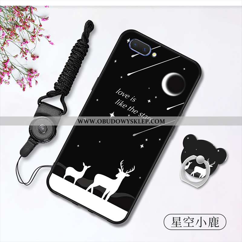 Etui Oppo A5 Trendy Anti-fall Wiszące Ozdoby, Futerał Oppo A5 Miękki Biała