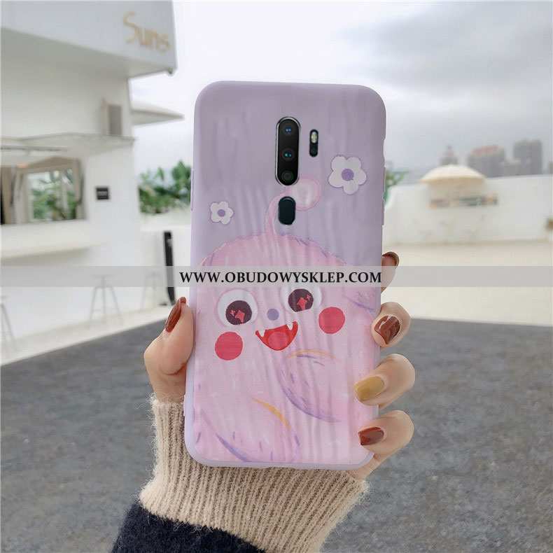 Etui Oppo A9 2020 Miękki Zielony Plisowana, Futerał Oppo A9 2020 Silikonowe Mały Zielone