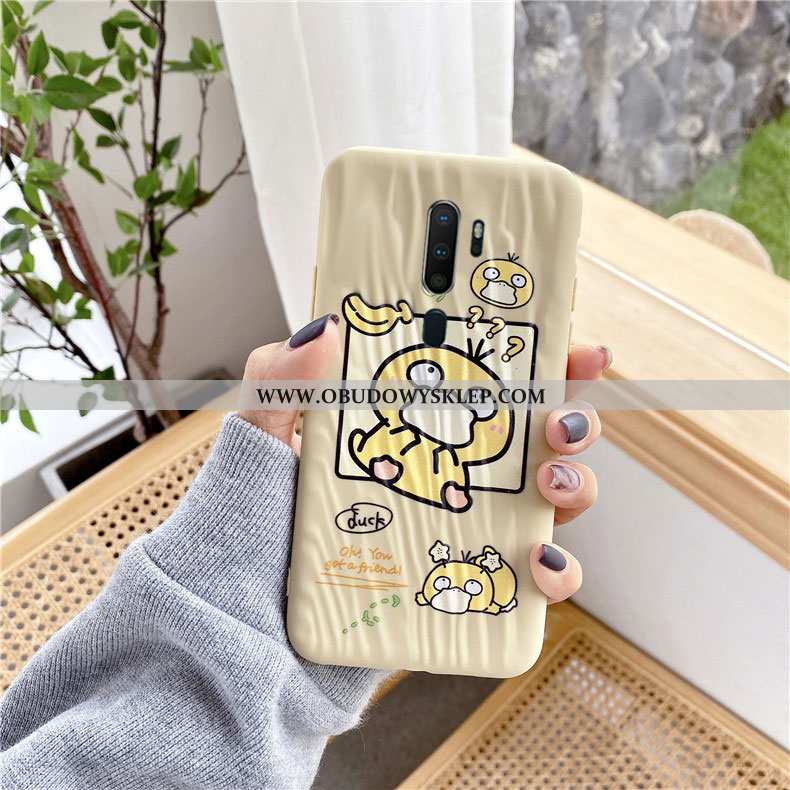 Etui Oppo A9 2020 Miękki Zielony Plisowana, Futerał Oppo A9 2020 Silikonowe Mały Zielone