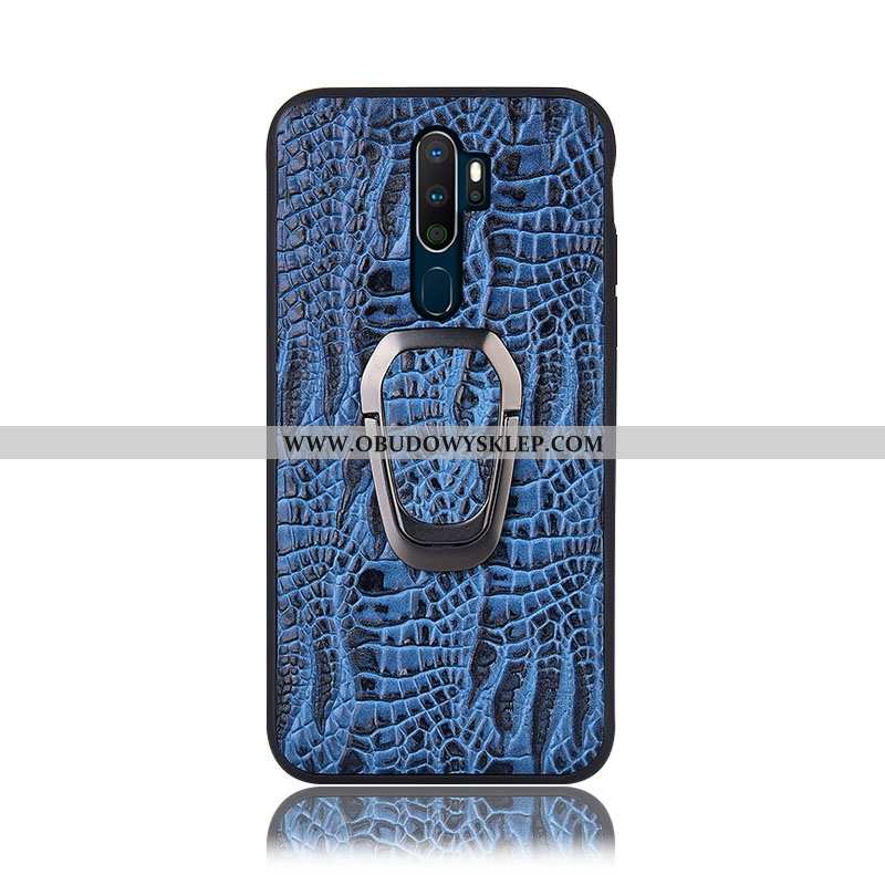 Etui Oppo A9 2020 Skórzane Wspornik Brązowy, Futerał Oppo A9 2020 Ochraniacz Kawowy
